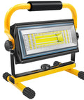 Rechargeable 100W LED Work Light With Beast Mode Brightness And 7000LM Output, Cordless Flood Light With Stand, Waterproof Portable Spotlight
