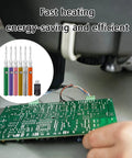 Portable Soldering Iron Battery Rod With 350mAh Capacity in use on circuit board for precise welding, energy-efficient heating