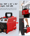 Stick Welder 110 Volt Portable Arc Welder With 120 Amp Output, Smart Hot Start And Arc Force, Anti Stick Tech, side view