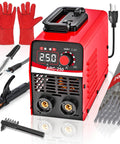 Portable Stick Welder Kit All In One 250Amp 110V Beginner Friendly With 20 Rods And Gloves Compact Arc Welder By Wrdlosy MINI