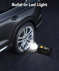 150 PSI Tire Inflator Portable Air Compressor, 12V DC Auto Shutoff Air Pump with Digital Pressure Gauge and Emergency LED Light inflating car tire