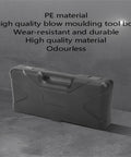 Side view of portable carry case for All-In-One 146-Piece Home And Auto Tool Kit For Repairs, DIY Essentials, made of durable PE material.
