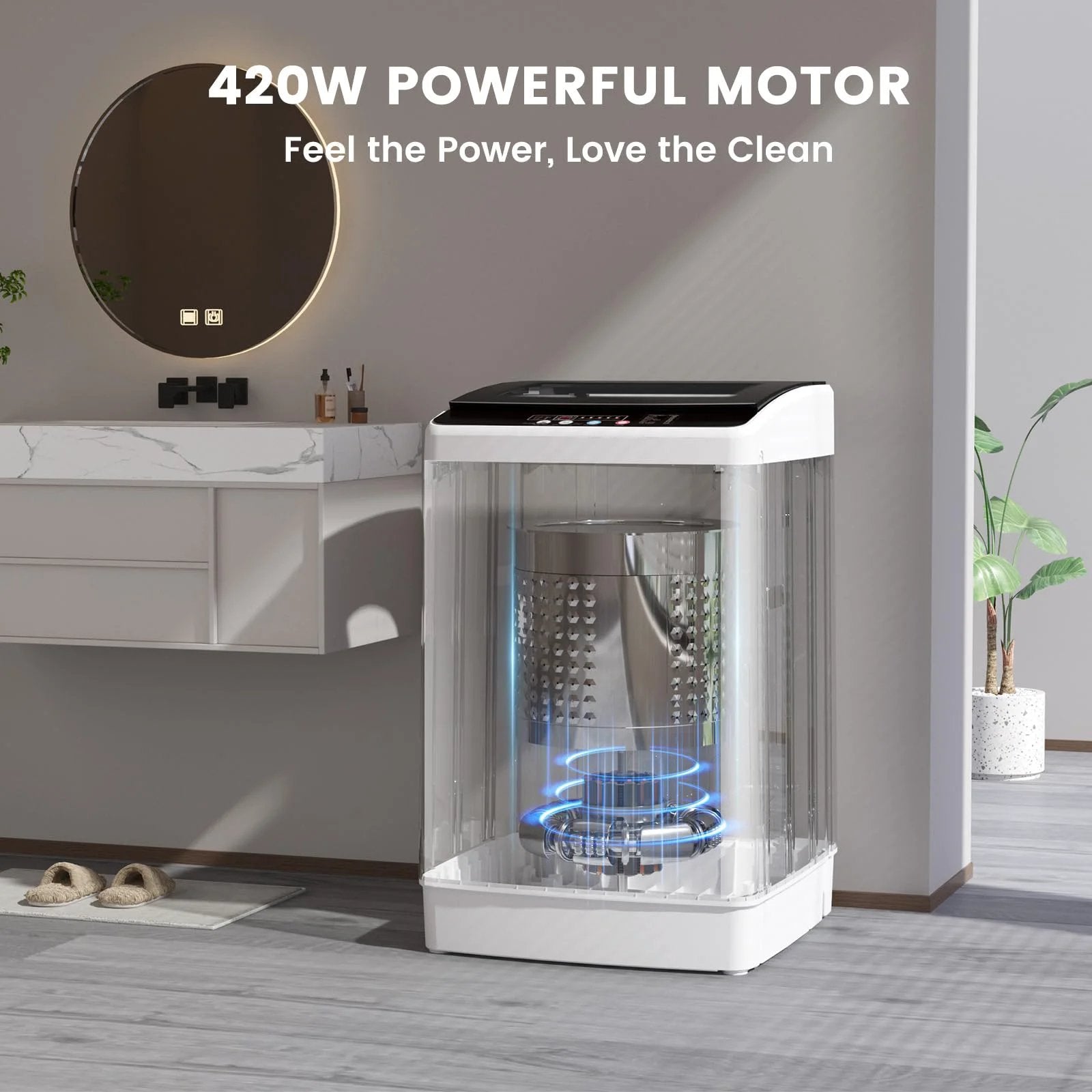 Zynkez 35 Lbs Portable Washing Machine With Cycles ✓