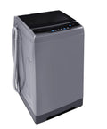 Compact 1.6 Cu Ft Portable Washing Machine With Wheels 11 Lb Capacity Fully Automatic Top Load Washer Six Wash Programs Built In Drain Pump Ideal For Apartments Dorms RVs Campers And Small Cabins In Magnetic Gray