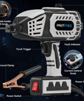 Portable 110V Handheld IGBT Inverter Welder For Home DIY Projects with detailed control knob and electrode holder view