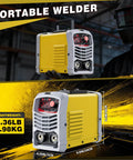 Portable 225Amp Stick Welder With 110V Inverter IGBT Tech Digital Display and Synergic Control for fast easy welds