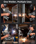 2 In 1 Handheld MIG And Stick Welder For Home DIY And Farm Repair PLOWIC 250A Portable used in various welding projects