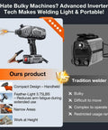 Ultra Lightweight Portable ARC Welder With IGBT Inverter 110V Handheld Welding Machine comparison with traditional welder