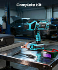 Portable 110V 120A Welder Go-To For Home DIY And Auto Repair Handheld Welding Machine With Goggles And Chipping Hammer