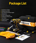 Portable 110V IGBT Inverter Welder With Auto Darkening Goggles Included, package with tools and accessories