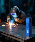 Welder using Portable Welding Rod Oven With 10 Lb Capacity Fast 230W Heating To 300F Drying For 18 Inch Electrodes in workshop