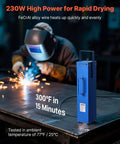 Portable Welding Rod Oven With 10 Lb Capacity Fast 230W Heating To 300F Drying For 18 Inch Electrodes in welding setting