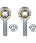 2 Pack POS10 Rod End Bearing M10x1.5 Right Hand Thread Self Lubricating Steel Joint With Jam Nuts For Forging Machines CNC Equipment Automotive Steering And Industrial Linkages By M MeterXity