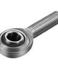 Maintenance-Free Rod End Bearing POS22EC, Male Thread (Right-Hand), 22 mm Bore, POS-EC Metric Series shown in zinc finish