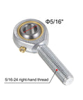 4 Pack POSB5 Male Rod End Bearings For Five Sixteen Inch Bore And Five Sixteen Twenty Four Right Hand Thread, close-up view.