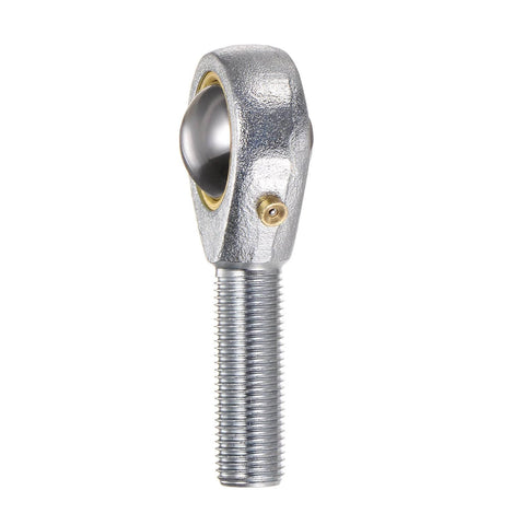 Side view of 4pcs POSB8 Male Rod End Bearing 1/2 Inch Bore and 1/2-20 Right Hand Thread, Self-Lubricating Joint Rod Ends, Includes Jam Nuts