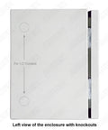 Powder Coating Oven Controller Kit 240V 30A 7200W for North American Ovens, left view of enclosure with knockouts for wiring