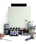 Powder Coating Oven Controller Kit 240V 50A 12000W For North American Power Supply with components displayed