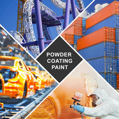 Powder Coating Paint For Metal Surfaces And Steel Structures Sky Blue 32 Oz Rust Proof Anti Corrosive High Heat Resistant in use