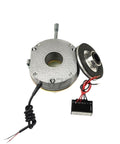 Power-off electromagnetic brake for DC 99V systems delivers 15 Nm holding torque at 50W, shaft D24.8mm, OD 128.5mm