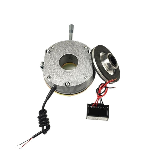 Power-off electromagnetic brake for DC 99V systems delivers 15 Nm holding torque at 50W, shaft D24.8mm, OD 128.5mm