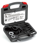 Open storage case with Power Steering and Alternator Pulley Remove and Install Tool Set, Replace Vehicle Steering Pump, Car Repair Tools, 648605.