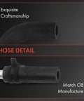 Close-up of A-Premium Power Steering Return Hose Line Assembly Compatible with Buick Terraza & Chevrolet Uplander & Pontiac Montana & Saturn Relay, 2005-2006, V6 3.4L 3.5L, Cooler To Reservoir, showing hose detail and craftsmanship.
