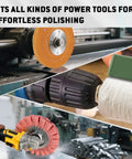 Five color coded 4oz polishing bars deliver a complete finishing workflow with progressive grits for metals and glass in use.