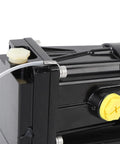 Qqmora power trim tilt assembly, black housing with yellow adjustment knob and white reservoir cap, outboard motor part