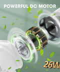 Powerful DC motor of a 120 CFM Bathroom Exhaust Fan With Light Ultra Quiet 1.0 Sones Ceiling Mount Ventilation