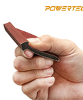 Close-up of a hand holding a contour sanding grip from the Contour Sanding Grips Set With 21 Profiles For Convex Concave Detail Sanding.