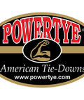 PowerTye logo with "American Tie-Downs" slogan and website URL