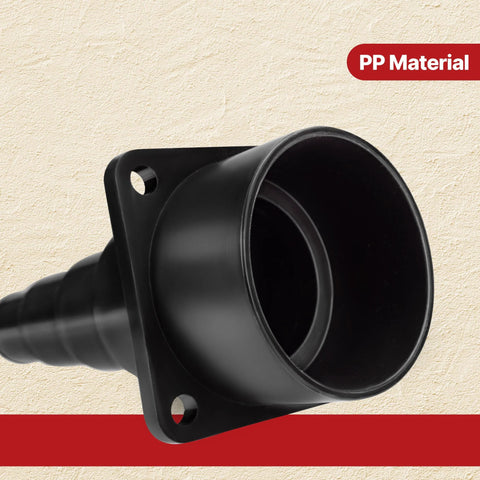 Black PP material adapter for Universal Tool Adapters 2 Pack For Wet And Dry Vacuums Connect Hoses To Tools And Vacuums With A Two And A Half Inch Diameter Hose Ideal For Workshop Cleanup Dust Collection And Debris Pickup