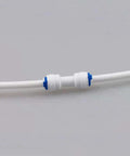 Durable PP Quick Straight Push Connector Kit Five Pack One Quarter Inch To Three Eighths Inch OD Water Tube Fittings for RO systems.
