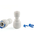 Durable PP Quick Straight Push Connector Kit Five Pack One Quarter Inch To Three Eighths Inch OD Water Tube Fittings for RO Water Systems