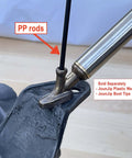 PP Plastic Welding Rods 40 Pcs Pack Diameter One Eighth Inch 3mm Round Sticks Thirteen Inch Long For DIY Car Headlight Tab Repairs