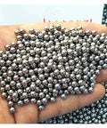 Hand holding a pile of 500pcs Precision Aluminum Balls Diameter 4mm Solid Smooth Ball Spherical Bead(4.0mm - 500pcs)