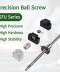 Ball Screw Kit SFU1605-1000mm/39.37inch, Ball Screws + BK/BF End Support + Ball nut Housing + Shaft Coupler components for CNC