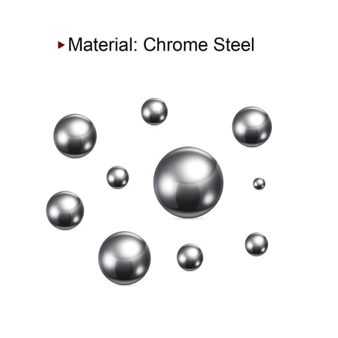 Top Notch 12 Pcs Precision Balls Nine Sixteenth Inch Diameter G10 Chrome Steel Bearing Balls floating on white background