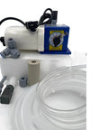 Precision Controls - Chem Flow Diaphragm Pump, 30 GPD Max, 100 PSI, 230 Volt, with 3/8" suction and discharge tubing connections