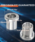 2 Pack Five Eighths Inch To Twelve Millimeter Adapter Sleeve Bearing Reducer Bushing For Mini Bike Axle in precision fit view