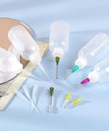 30ml Glue Precision Tip Applicator Bottle With Needle Tip Squeeze Bottle And Interchangeable Pro Grade 14ga 16ga 18ga 20ga 25ga Blunt Needles Oiler And Storage Caps For Precise Adhesive Dispensing By Ehoycq