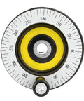 Precision Milling Hand Wheel 10x80mm with Scale for Lathe and Grinders, front view of adjustable handwheel showing scale and handle