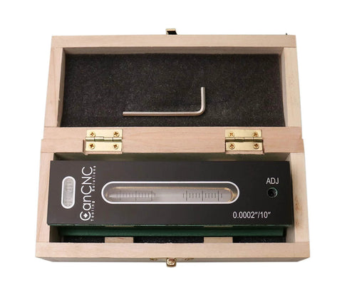 Pro Grade 6 inch master level with V-groove and wooden case