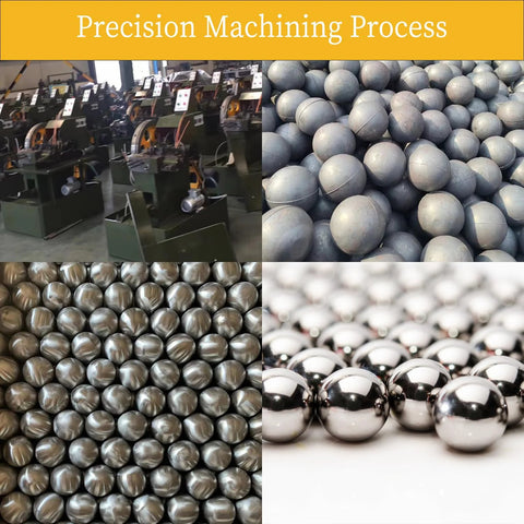 Hundred Piece Set Of Three Eighth Inch Hardened Chrome Steel Bearing Balls for DIY Projects and Mechanical Use AISI 52100