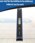 Front view of 12 Inch Precision Level with 0.0002 Per 10 Inch Sensitivity Pro Grade Machinist Level Tool, durable carbon steel build.