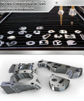 Machined components from Sturdy 24 Piece 304 Stainless Steel Shim Stock Kit With 1 By 6 Inch Strips Eight Thickness Sizes Gap Filler