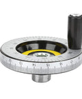 Precision Milling Hand Wheel 10x80mm with scale for lathe, milling machines, grinders; adjustable handwheel with handle for easy control.