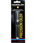 Packaging of Precision Oiler With Pen Point Applicator For Metal To Metal Contacts Great For Crossbows, Fishing Reels And Sewing Machines Premium Lubricant For Smooth Performance And Long Lasting Quiet Operation