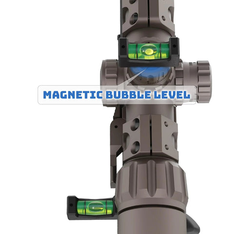 Precision Scope Leveling Kit With Magnetic Bubble Level And Anti Cant Device for scope mounting on Picatinny rails.
